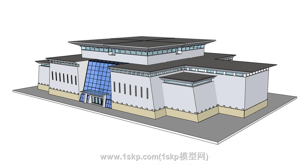 博物馆建筑SU模型
