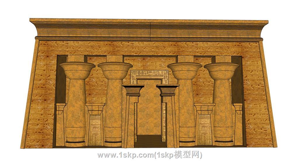古埃及石庙寺庙建筑
