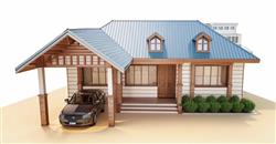 双坡房屋住宅