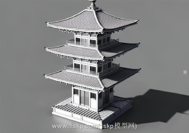 中式舍利塔古建筑