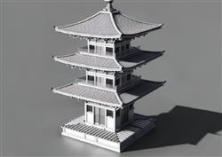 中式舍利塔古建筑