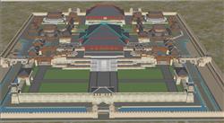 古城古建筑 免费sketchup模型下载