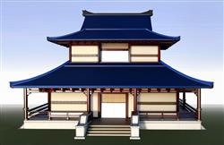 日式古代住宅的建筑