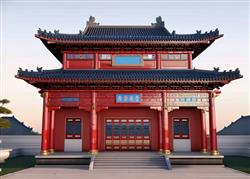 中式古建筑的宫殿