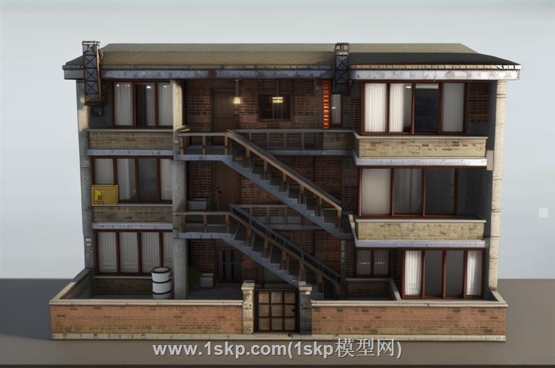 旧房公寓破旧建筑