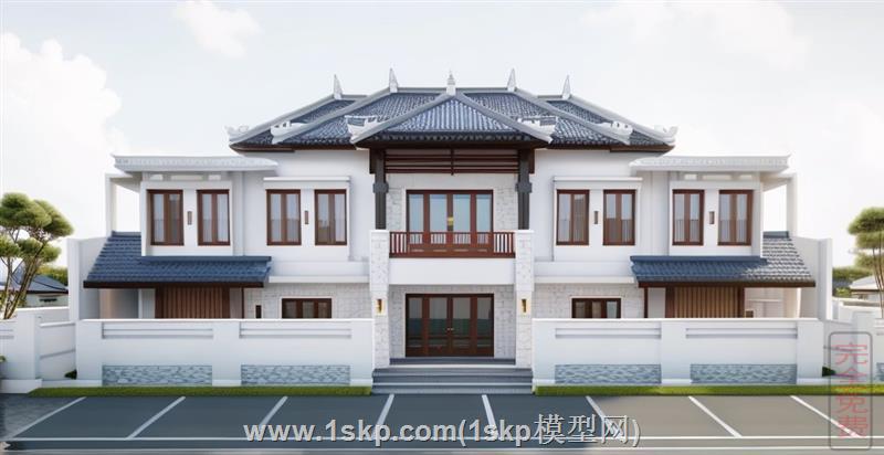 现代日式别墅建筑