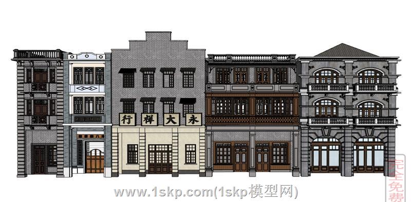 民国风商行建筑
