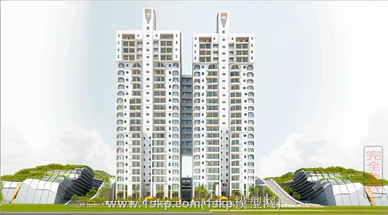 双子公寓建筑