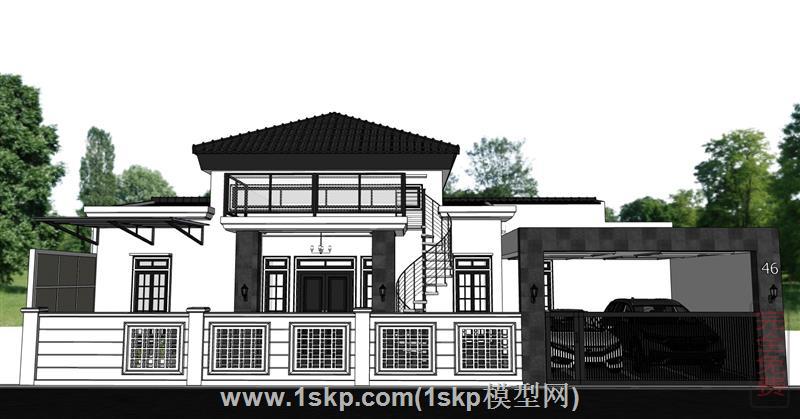 简欧别墅住宅