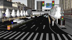 市政道路街景