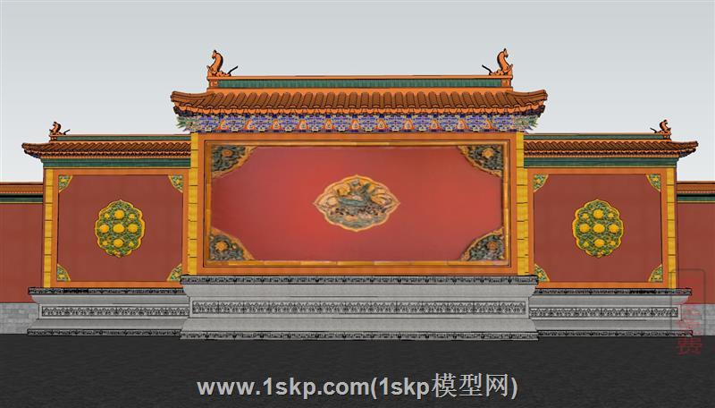 故宫照壁古建打卡墙