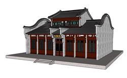老屋古建筑 免费sketchup模型下载