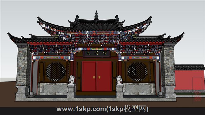 中式清明古建筑
