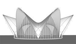 玻璃异形建筑 免费sketchup模型下载