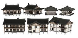 中式古建筑 民宿 乡村民房 宗祠 祠堂