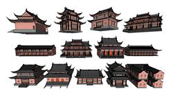 中式寺庙建筑