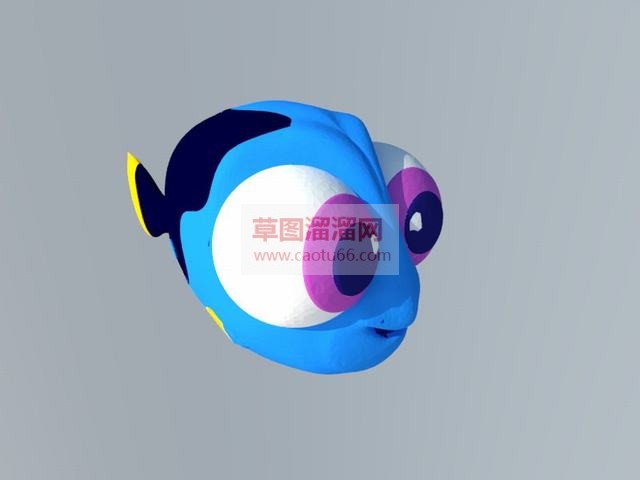 大眼鱼卡通SU模型