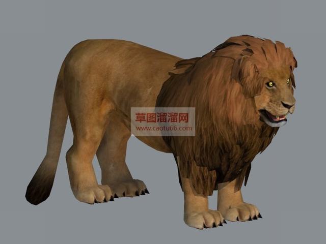 狮子动物SU模型