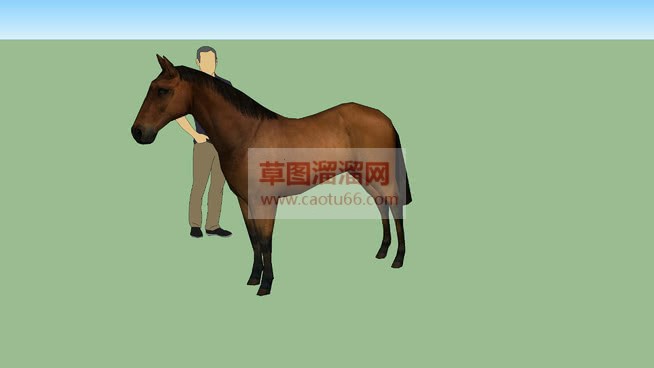 一匹马溜溜网SU模型