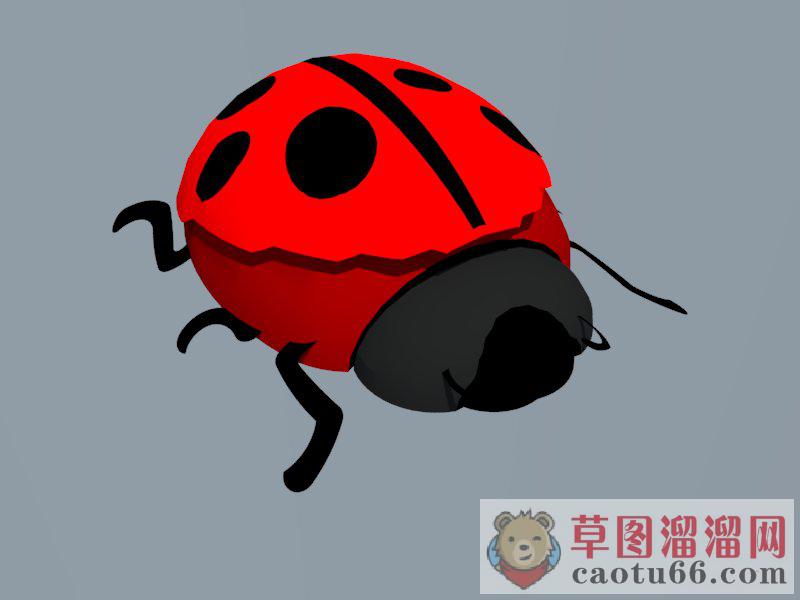 甲壳虫昆虫SU模型