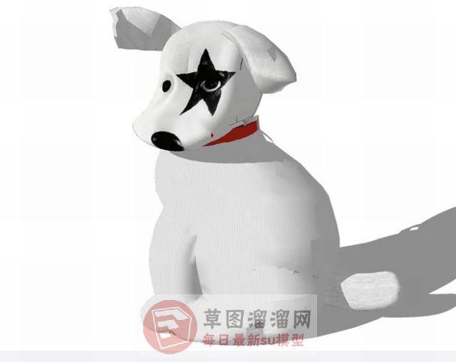 狗装饰SU模型