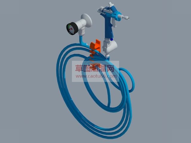 离子风枪消除静电设备SU模型
