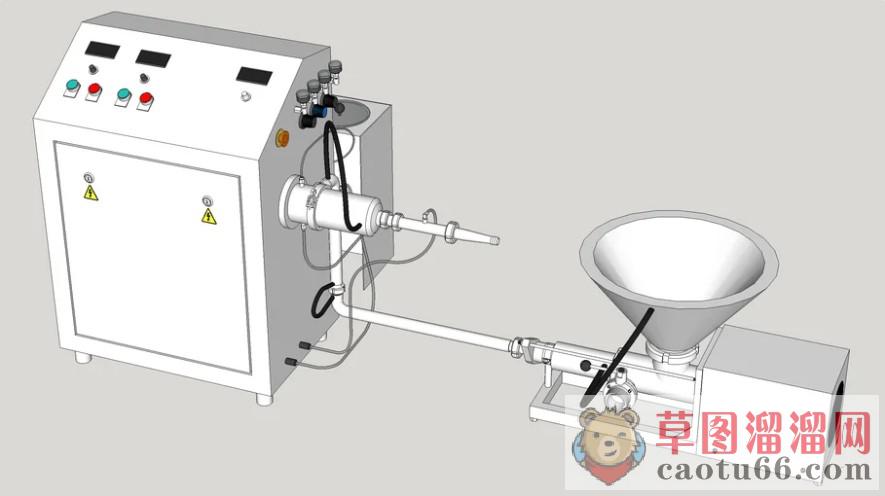 曝气机机械SU模型