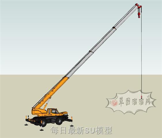 吊车工程车SU模型
