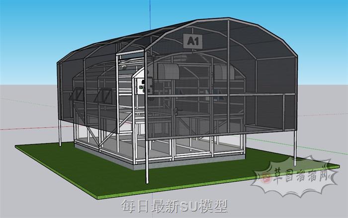 自动化植物大棚SU模型