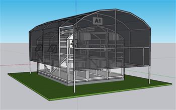 自动化植物大棚SU模型 免费sketchup模型下载