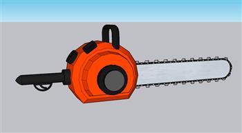 电锯工具伐木SU模型