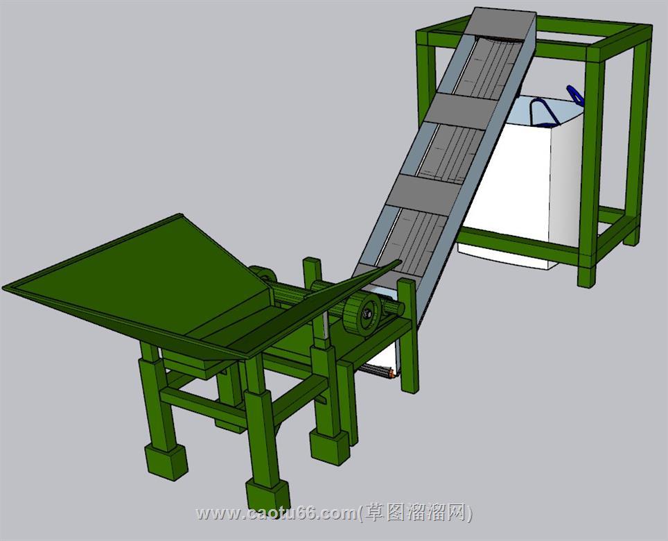 破碎机机械SU模型