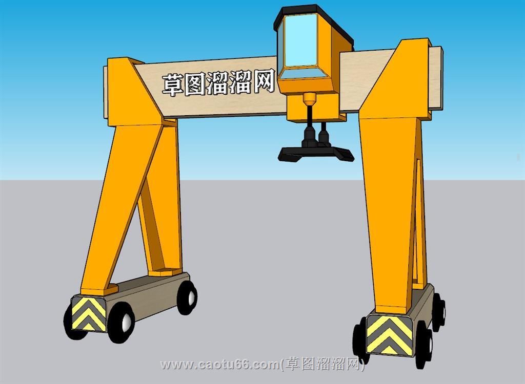 龙门吊SU模型