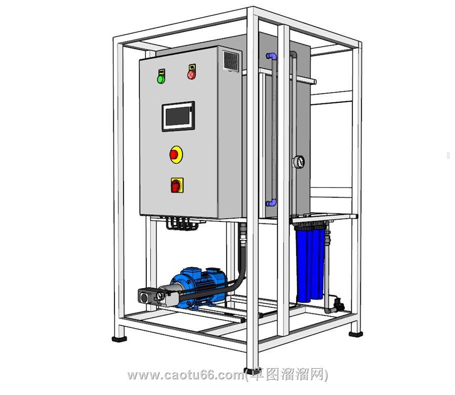 喷雾系统机器SU模型