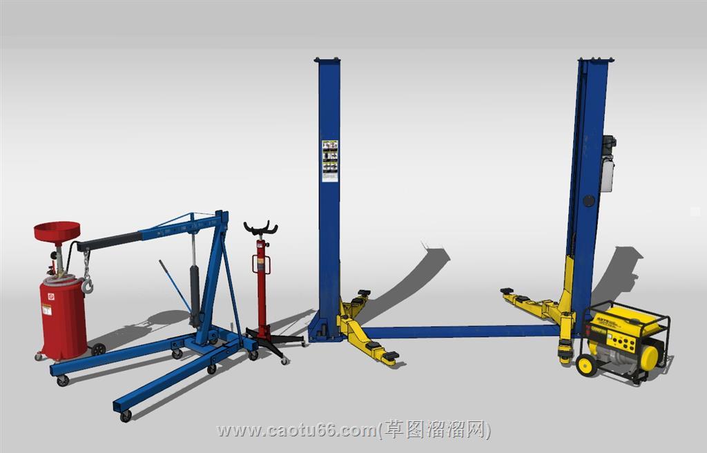 汽修设备SU模型