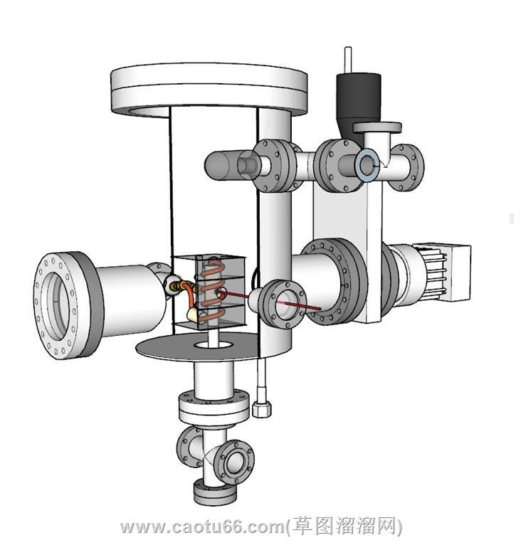 水阀开关水管SU模型