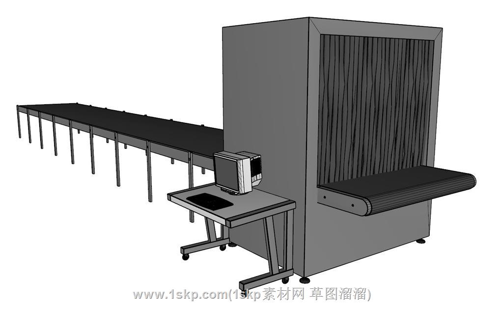 物流快递货物SU模型