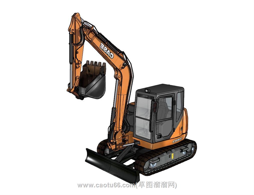 挖掘机钩机SU模型