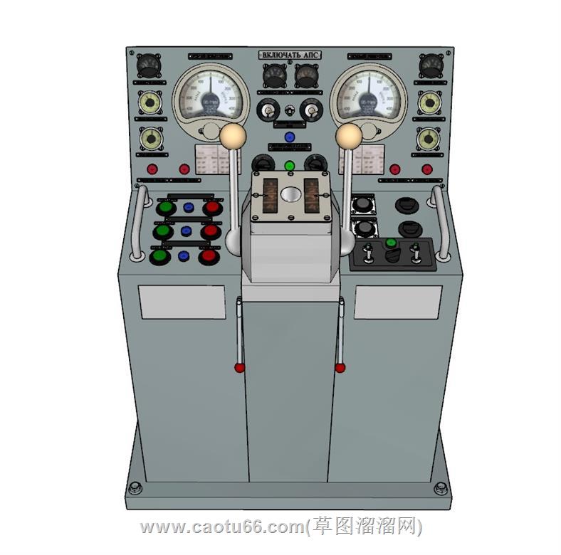 机械操作台SU模型