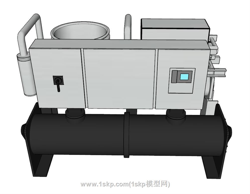 螺杆机机械设备SU模型