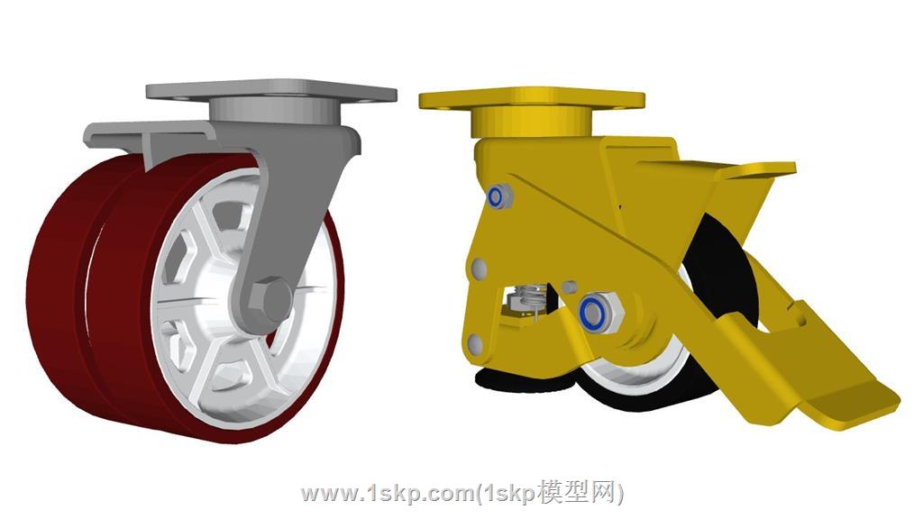 万向轮SU模型