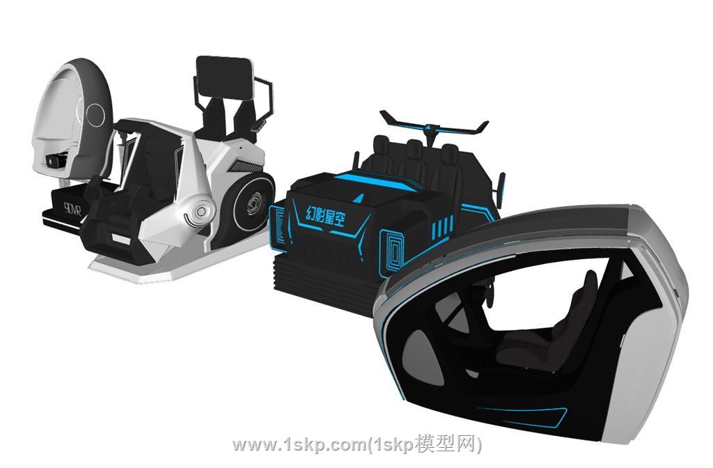 VR体验设备SU模型