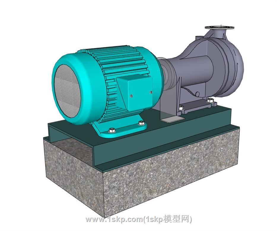 水泵SU模型