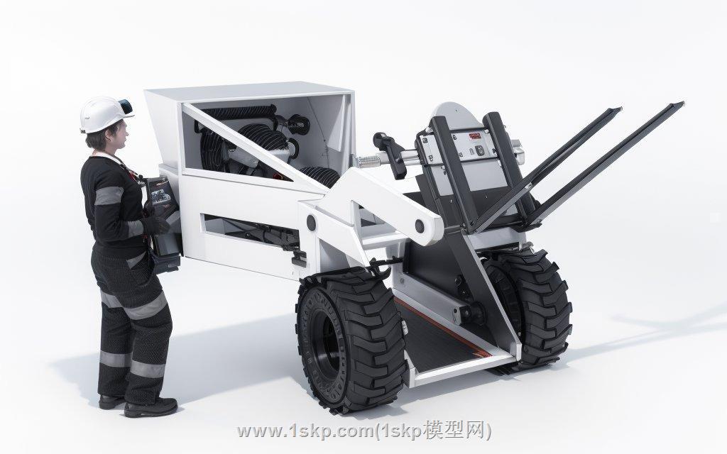 机械叉车SU模型