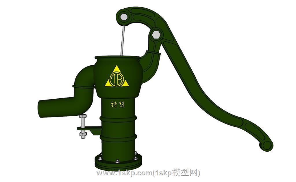 手压泵水泵SU模型