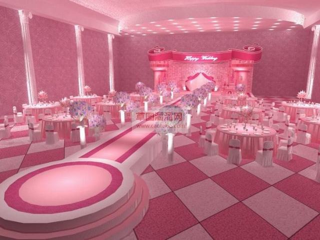 婚礼婚庆会场SU模型