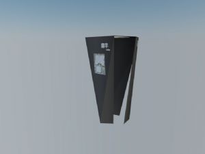 鼎丰城指示牌导引牌SU模型