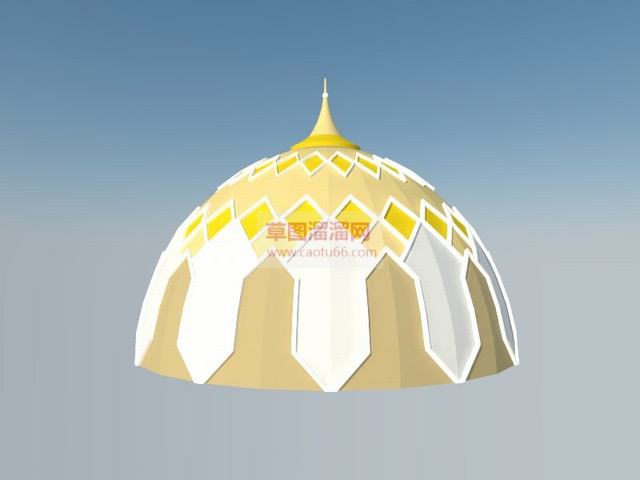 蒙古包帐篷SU模型