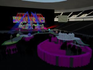 演唱会舞台SU模型 免费sketchup模型下载
