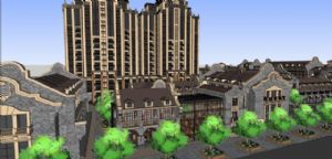 民国建筑商业街SU模型
